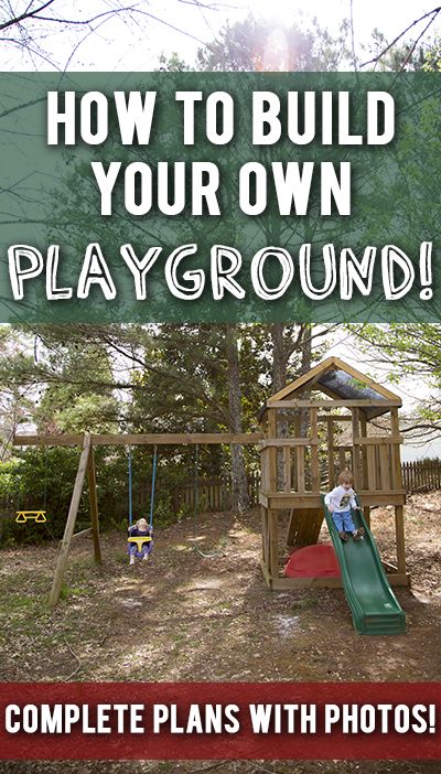 How to Build a DIY Playground Playset Swing Set Plans, Swing Set Diy, Backyard Playset, Diy Swing, Play Area Backyard, Backyard Swings, Play Ground, Diy Playground, Jungle Gym