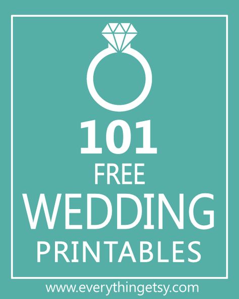 101 Wedding Printables {free} -  Know someone getting married??   EverythingEtsy.com #diy #wedding Planning Printables Free, Wedding Planning Printables, Gratis Printables, Free Wedding Printables, Printables Free, Printable Wedding Invitations, Wedding Wishes, Wedding Stationary, Free Wedding