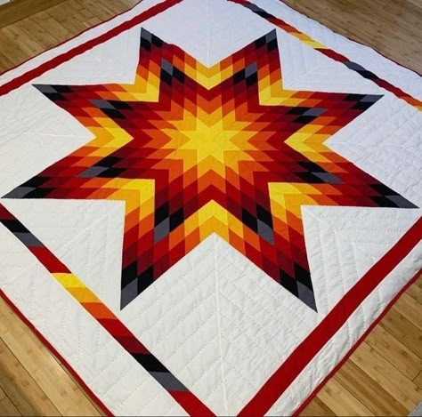 Native Star Quilt Pattern, Lakota Star Quilt, Lone Star Quilts Ideas, Indigenous Quilt Patterns, Native Star Quilt, Lone Star Quilt Pattern Free, Lonestar Quilt Pattern, Native American Star Quilts, Lonestar Quilt