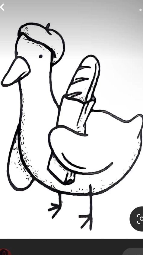 Cute And Easy Sketches Simple, Cute Drawings Of Animals Easy, Mini Drawings Animals, Duck Ink Drawing, Hippy Doodle Art, A Duck Drawing, Fun Fine Line Tattoos, Easy Flash Art, Cool Duck Drawing