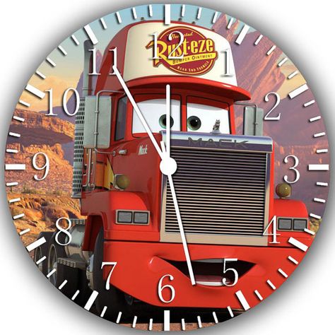 New Disney Cars Mack wall Clock 10 will be nice by Melissaclocks, $12.99