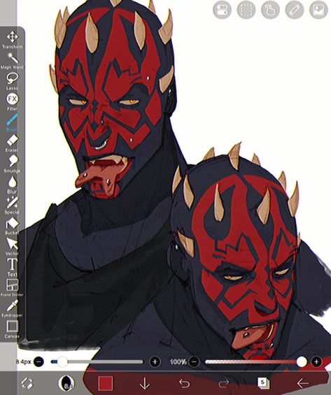 Darth Maul Fanart, Maul Fanart, Star Wars Maul, Darth Maul Fan Art, Darth Maul Art, Star Wars Darth Maul, Star Wars Species, The Force Is Strong, Tongue Piercing