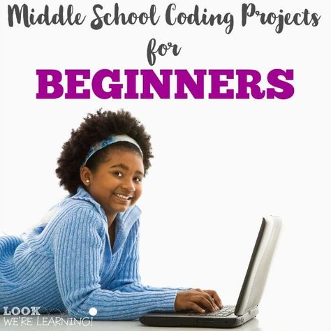 These beginner middle school coding projects are super fun for new coders! Science Classroom Middle School, Classroom Middle School, Middle School Technology, Coding Projects, Middle School Science Classroom, Homeschool Middle School, Teaching Coding, Middle School Libraries, Computer Lessons