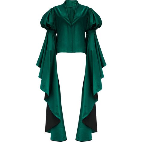 Ruffle Sleeve Blouse | Moda Operandi ($1,250) ❤ liked on Polyvore featuring tops, blouses, ruffle sleeve blouse, oversized blouse, ruffle sleeve top, v-neck tops and frill sleeve top Ramadan Fashion, Blouses V Neck, Flutter Sleeve Blouse, Oversized Tops, Ruffle Sleeve Blouse, Frill Sleeves, Oversized Blouse, Flutter Sleeve Top, Flounce Sleeve