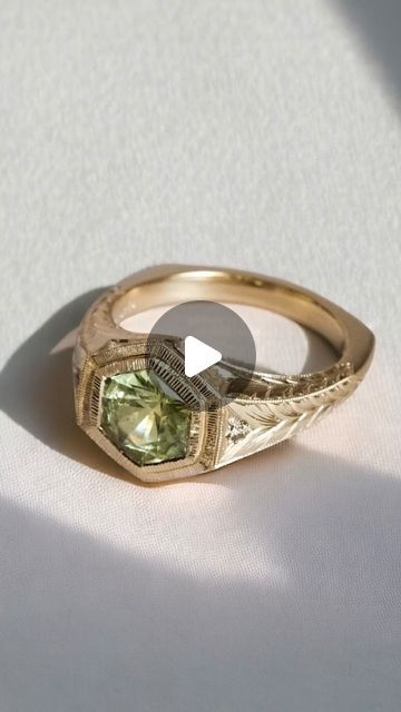 Kindred Lubeck ✦ Artifex Fine Jewelry on Instagram: "Green Montana sapphires strikes again ✨ #handengravedjewelry #uniqueengagementring #uniquejewelry" Kindred Lubeck, Artifex Fine Jewelry, Hand Engraved Jewelry, Dark Autumn, Soft Classic, Montana Sapphire, Put A Ring On It, Unique Engagement Rings, Montana