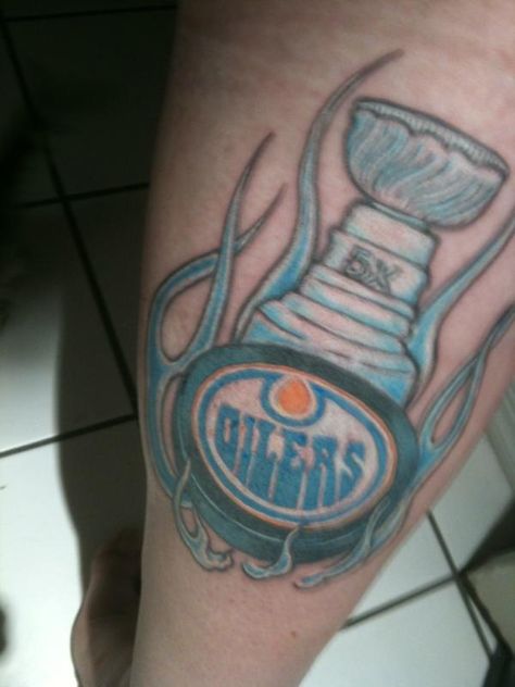 Awesome Edmonton Oilers Dynasty tattoo Oilers Tattoo, Explore Tattoo, Tattoo Prices, Edmonton Oilers, Elegant Tattoos, Best Tattoo, Temporary Tattoos, Men's Style, Cool Tattoos