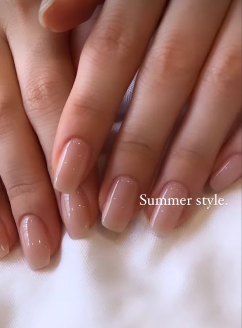 Fingertip Length Nails, Medium Length Squoval Nails, Office Nails Professional Short, Nail Color For Olive Skin Tone, Natural Pedicures, Natural Squoval Nails, Classy Simple Nails Natural Looks, Natural Nail Look, Easter Nails Designs