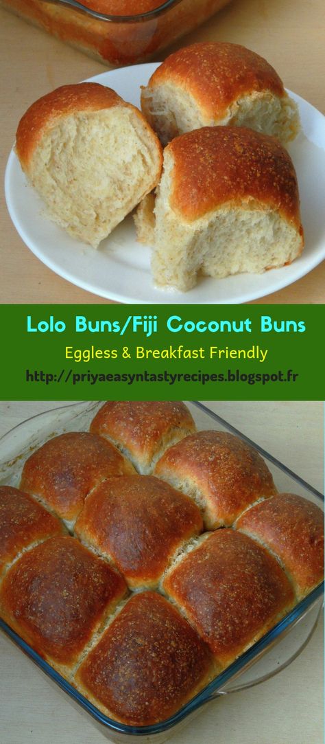 Fijian Recipes, Fiji Food Recipes, Coconut Tea Buns, Fijian Desserts, Eggless Burger Buns Recipe, Eggless Cinnamon Buns, Guyana Coconut Buns Recipe, Cream Buns Recipe Fiji, Xmas Cake Recipes