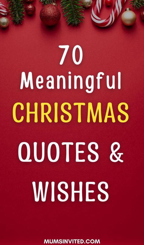 Wishing you an inspirational, funny, and happy Merry Christmas 2023! Discover the best Christmas quotes for friends, family, your boyfriend or girlfriend, and more. Includes hilarious, vintage, aesthetic, inspirational, Christian, Biblical, and good morning Christmas quotes to spread holiday cheer. Perfect for sharing uplifting and humorous Christmas messages with your best friends, parents, siblings, kids, and loved ones. Make someone's day with these delightful Merry Christmas quotes! Merry Christmas Notes To Friends, Christmas Wishes Quotes Family, Wishing Merry Christmas, Wishing Christmas Messages, Christmas Isn’t About Gifts Quotes, Christmas Quotes For Mom, Merry Christmas Messages Families, Merry Christmas Day Quotes, Christmas Wish For Best Friend