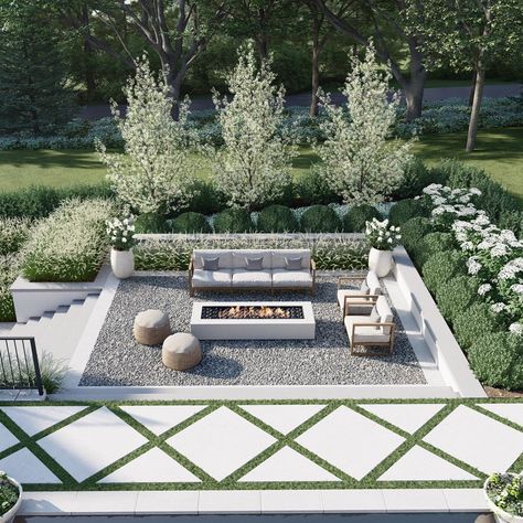 Small Triangle Fire Pit Backyard Water Feature Ideas, Small Backyard Fire Pit, Small Backyard Fire Pit Ideas, Water Feature Ideas, Backyard Fire Pit Ideas, Backyard Fire Pit, Fire Pit Ideas, Relaxing Backyard, Fire Pit Landscaping