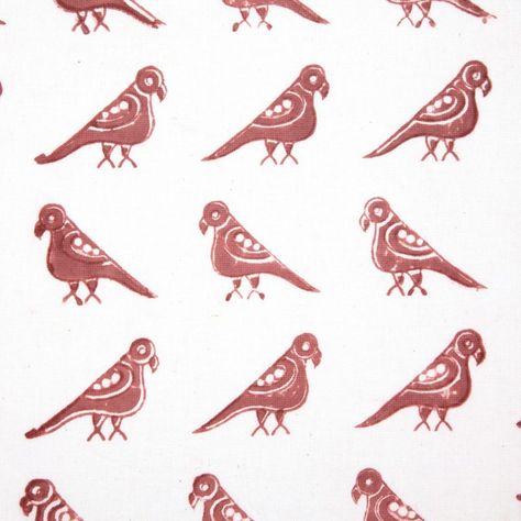 #215 Parrots – Les Indiennes Indian Block Print Motifs, Iranian Motifs, Block Print Motifs, Parrot Pattern, Indian Animals, Block Print Wallpaper, Mughal Art Paintings, French Gray, Tie Dye Crafts