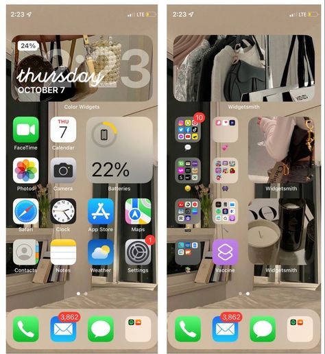 What’s On My Iphone Aesthetic, Iphone Layout Homescreen Ideas Aesthetic, Organisation Iphone Apps, Dark Home Screen, Iphone App Organization, Home Screen Ideas Iphone, Iphone Organization Screens, Home Screen Icons, Phone Apps Iphone