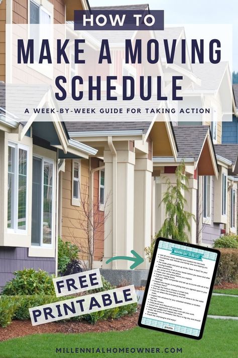 4 Week Moving Timeline, Free Moving Checklist Printable, What Do You Need When You Move Out, Moving Day Essentials, Cross Country Move Timeline, Moving Timeline 6 Months, Moving Packing Timeline, What To Get Rid Of When Moving, Moving Binder Printables Free