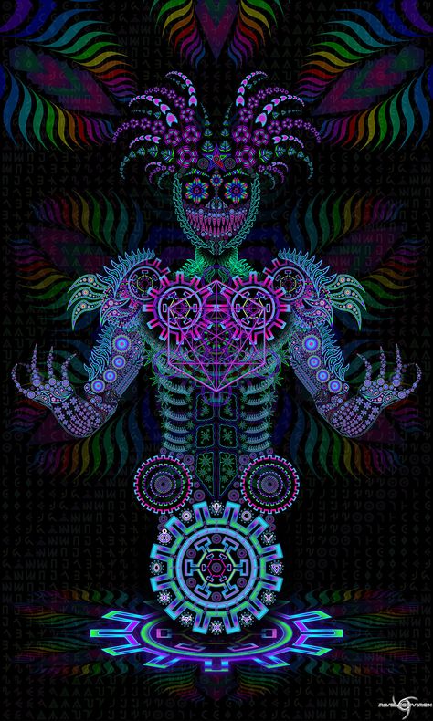 Ace Of Spades Tattoo, Awakening Art, Art Trippy, Trippy Visuals, Psychadelic Art, Psy Art, Occult Art, Alien Art, Beautiful Dark Art