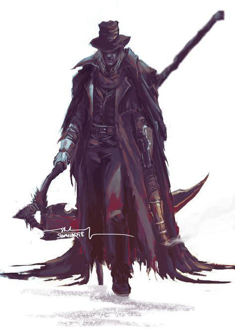 Blood Hunter, Bloodborne Art, Old Blood, Demon Souls, Dark Souls Art, 다크 판타지, Dark Soul, Bloodborne, Soul Art