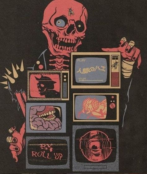 Skeleton, Screen, Tumblr, Tv