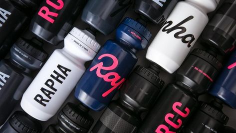 Pro Team Water Bottle | Pro Team Cycling Water Bottle For Every Ride | Rapha Team Water Bottles, Johnny Be Good, Cycling Water Bottle, Nozzle Design, Bike Water Bottle, Bike Illustration, Black Bike, Sports Drink, Water Bottle Design