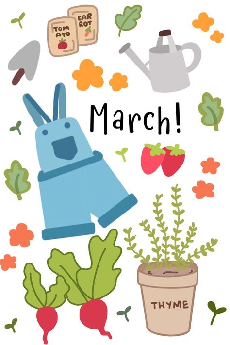 March bullet journal March Doodles, Bullet Journal Marzo, March Journaling, March Bullet Journal Ideas, March Clipart, March Illustration, March Bujo, Calendar Clipart, Free Printable Monthly Planner