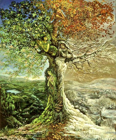 The Official Josephine Wall | Facebook Seasons Changing Art, Wall Facebook, Tree Of Life Artwork, Illusion Paintings, Life Artwork, Josephine Wall, Be Here Now, Seasons Change, Nature Artwork