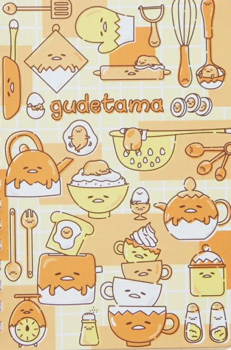 Gutatama Egg Wallpaper, Gudetama Wallpaper Aesthetic, Gouda Tama, Gudetama Aesthetic, Gudetama Wallpaper, Japanese Cartoon Characters, Cute Lockscreens, Cute Laptop Stickers, Iphone Wallpaper Kawaii