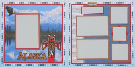 ALASKA - Project Idea - Scrapbook.com Alaska Scrapbook Pages, Alaska Scrapbook Layouts, Scrapbooking Alaska, Alaska Scrapbook, 2023 Scrapbook, Cruise Scrapbook, Vacation Scrapbook, Alaska Cruise, Travel Scrapbook