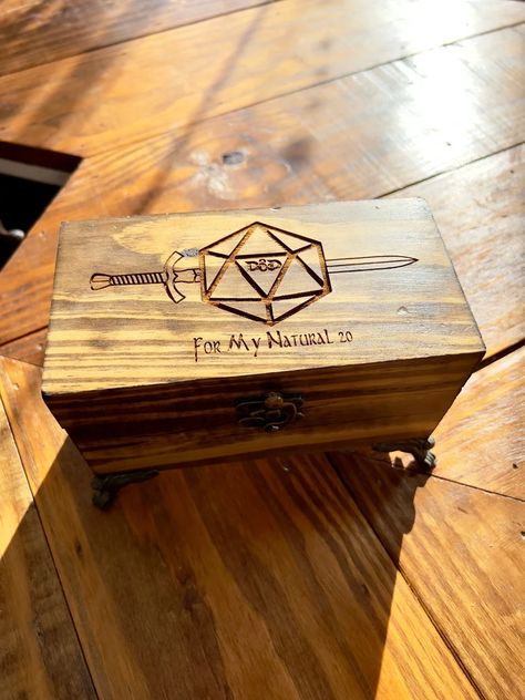 Paladin Dnd, Die Storage, Dragon Hoard, Dnd Gifts, Dice Goblin, Wood Dice, Dragon Dies, Engraved Box, Dungeons And Dragons Dice