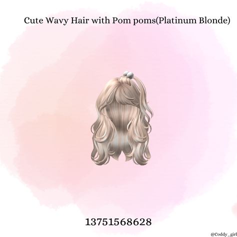 Berry Avenue Codes Hair Platinum, Berry Avenue Codes Hair Blonde Y2k, Berry Avenue Platinum Blonde Hair Codes, Platinum Blonde Hair Roblox Code, Roblox Platinum Hair Codes, Gacha Club Blonde Hair Ideas, Berry Avenue Codes Bangs, Roblox Blonde Hair Codes, Cute Wavy Hair