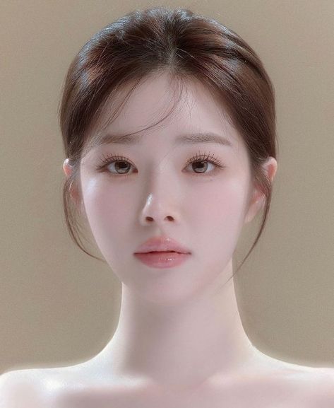 Light Korean Makeup, Very Pale Skin, Makeup Asia, Clean Skin Face, V Shape Face, Pale White Skin, Pale Makeup, Asian Makeup Looks, Pale Face