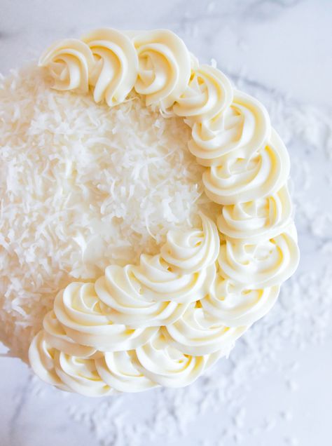 Coconut Cream Cheese Frosting | Bake at 350° Coconut Butter Cream Frosting, Coconut Cream Cheese Icing, Coconut Cream Icing, German Chocolate Cookies, Coconut Cream Cheese, Coconut Cream Frosting, Coconut Cream Cheese Frosting, Coconut Icing, Decorator Frosting