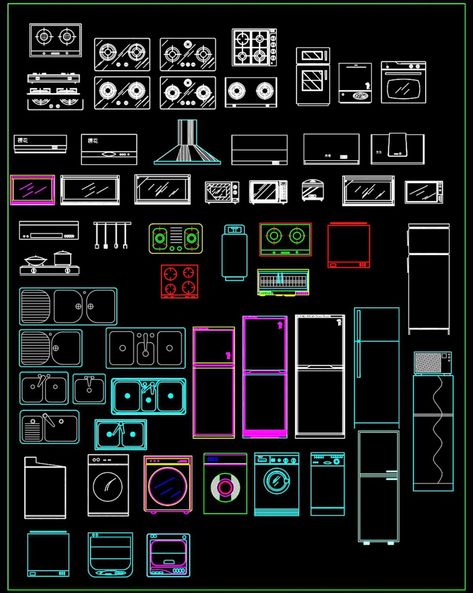 91.Gas cooker, Induction cooker AutoCAD blocks free download Autocad Free, Autocad Electrical Drawings, 2d Plan Autocad, 2d Plan Autocad Elevation, Autocad Inventor, Autocad 2016, Autocad Tutorial, Induction Stove, Autocad Blocks