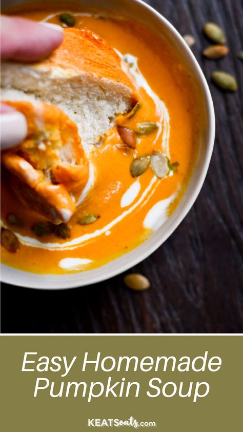 This recipe makes the most of canned pumpkin convenience to create a comforting, filling, and delicious meal. Easy Pumpkin Soup Recipe, Easy Pumpkin Soup, Pumpkin Soup Recipe Easy, Canned Pumpkin Recipes, Soup And Stew Recipes, Pumpkin Soup Recipe, Cheese Pumpkin, Soup And Stew, Homemade Pumpkin