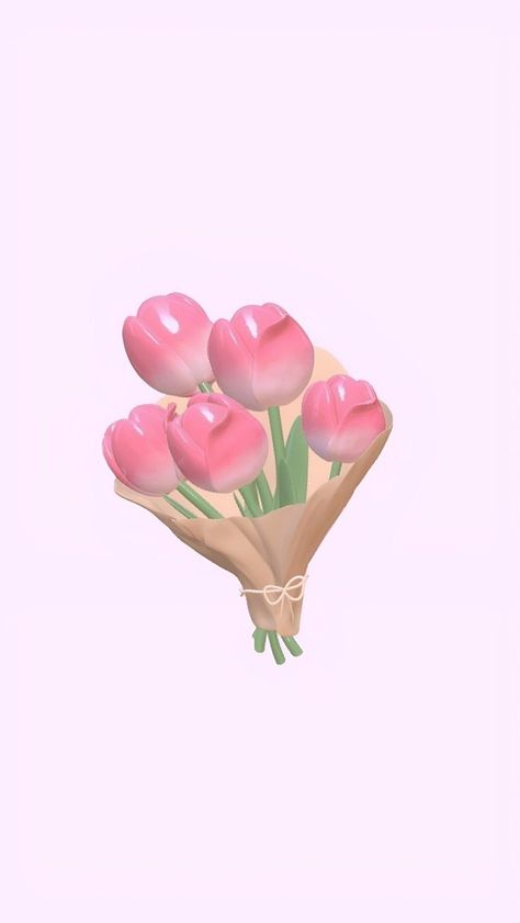 Cute Tulips Wallpaper, Bow Wallpaper Iphone, Tulip Wallpaper, Cake Icon, Pink Wallpaper Hello Kitty, Diy Photo Book, Pink Flowers Wallpaper, Bow Wallpaper, Heart Iphone Wallpaper