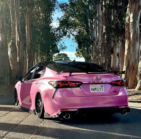 Pink Toyota, Pink Car Wrap, Pink Cars, Aesthetic Cars, Pink Car, Pretty Cars, 2024 Vision, My Dream Car