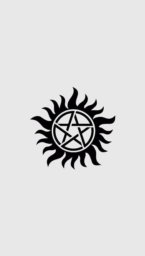 Tattoos Fillers, Spn Tattoo, Supernatural Tattoos, Anti Possession Tattoo, Supernatural Anti Possession, Anti Possession Symbol, Supernatural Symbols, Supernatural Gif, Fandom Tattoos