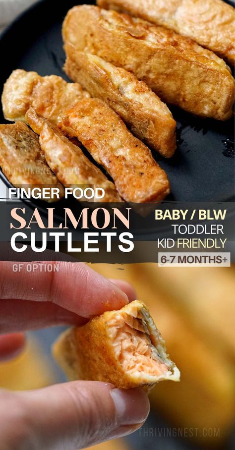 Baby Salmon Recipe, Salmon Recipe For Baby, Blw Salmon Recipe, Blw Salmon, Blw Salmon Cakes, Toddler Salmon Recipe, Salmon For Toddlers, Salmon Cakes For Baby, Baby Salmon Cakes