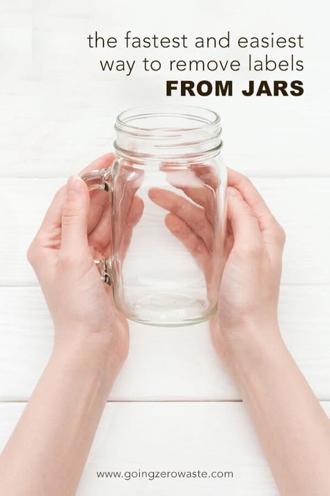 Remove Labels From Jars, Reusing Glass Jars, Remove Jar Labels, Reuse Jars, Remove Stickers, Sticker Removal, Remove Labels, Bathroom Cleaning Hacks, Work Diy