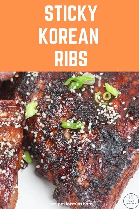 These sticky-sweet Korean Pork Ribs will make you wish you had made more. Make sure you have enough meat! Korean pork ribs, korean pork ribs recipe, korean pork ribs instant pot, korean pork ribs crockpot, korean pork ribs in the oven, oriental spare ribs, asian spare ribs, asian spare ribs recipe, asian spare ribs instant pot, asian spare ribs crockpot, Pork Ribs Crockpot, Asian Spare Ribs Recipe, Asian Spare Ribs, Spare Ribs Instant Pot, Pork Ribs Instant Pot, Korean Pork Ribs, Ribs Marinade Recipe, Asian Ribs Recipe, Pork Ribs In The Oven