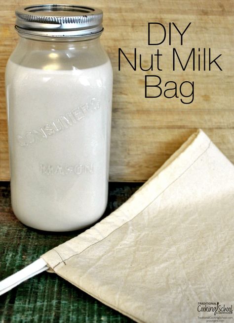 Imbolc Ideas, Diy Nut Milk, Homemade Nut Milk, Smoothies With Almond Milk, Healthy Nuts, Nut Milk Bag, Bagged Milk, Eat Snacks, Vegan Milk