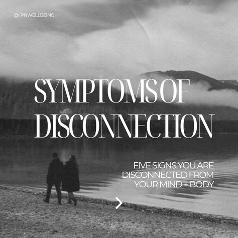 What's fascinating and so, so challenging about disconnection is that many people are unaware they are even disconnected.. because that's the whole point of being disconnected; being so detached from yourself and the world around so you don't have to face the reality. Invitation for reflection: 1. Which (if any) of these symptoms of disconnection resonate most with you? 2. Which areas of life are you feeling most disconnected from lately? (work, relationships, emotions, your body, spiritua... Work Relationships, Areas Of Life, Mind Body, Many People, The Whole, How Are You Feeling, Mindfulness, Feelings, The World