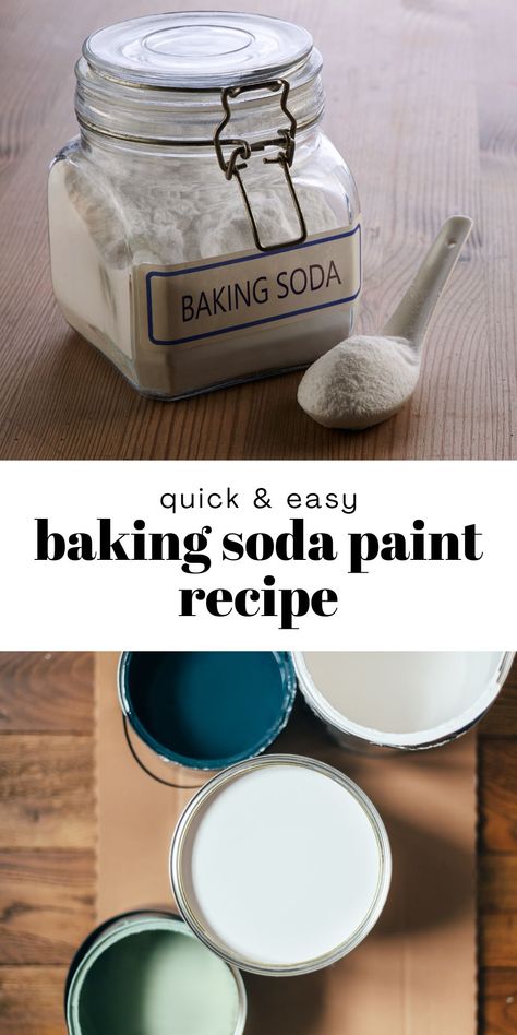 Making Chalk Paint With Baking Soda, Baking Soda And Acrylic Paint Art, How To Make Chalk Paint With Baking Soda, Baking Soda Chalk Paint, Home Made Chalk Paint Recipe How To Make, Chalk Painted Mason Jars, Baking Soda In Paint, Paint Mixed With Baking Soda, Homemade Chalk Paint Recipe