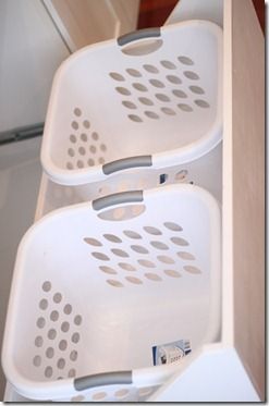 Ikea PAX hack - with built in hampers! Ikea Laundry Basket, Ikea Laundry, Armoire Pax, Pax Closet, Ikea Pax Closet, Hidden Laundry, Ikea Closet, Ikea Pax Wardrobe, Crazy House