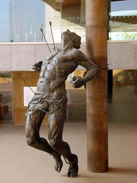 San Sebastian 2 by rick--hunter on DeviantArt Traditional Sculptures, Sculpture Exhibition, Classic Sculpture, St Sebastian, Greek Statues, Sculpture Projects, Greek Sculpture, Deviant Art, Marble Sculpture