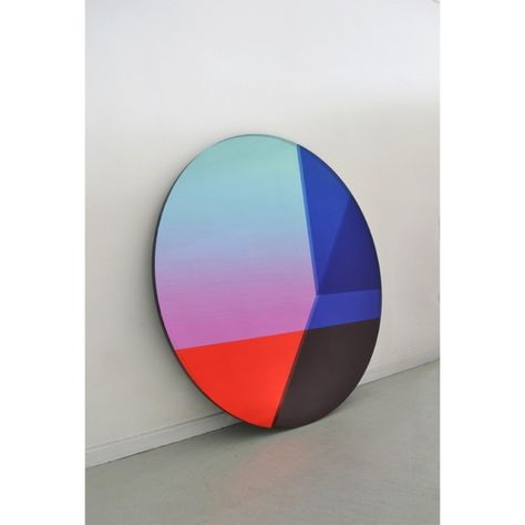 Color-Tinted Mirrors May Be the Key to Happiness | Architectural Digest Big Round Mirror, Sabine Marcelis, Tinted Mirror, Colored Mirror, Oversized Art, Colour Blocking, Beautiful Mirrors, Modern Mirror, Colour Tint