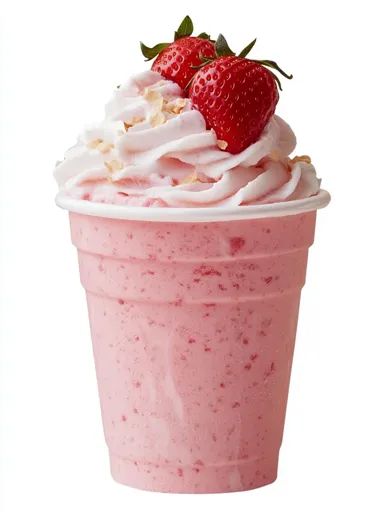 ↑↑↑ Larger size on website 🔸 A pink milkshake, topped with whipped cream and two strawberries. The milkshake is in a white plasti Pink Milkshake, Milkshake Cup, Strawberries And Whipped Cream, Strawberry Milkshake, Red Strawberry, Fresh Strawberries, Summer Treats, Fresh Strawberry, Refreshing Drinks