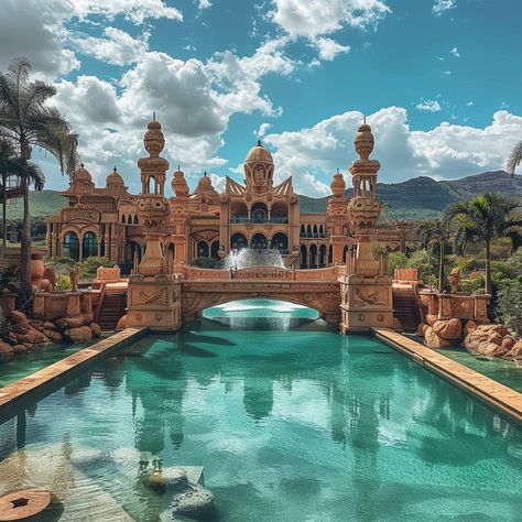 Sun City Resort South Africa, The Palace Of The Lost City South Africa, Africa Resort, South African Aesthetic, African Palace, South Africa Facts, Sun City South Africa, Sun City Resort, African Cities