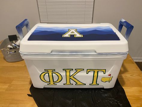 Frat Cooler golf masters painting Phi Kappa Tau Phi Tau Formal Cooler, Phi Kappa Tau Cooler, Frat Formal, Golf Masters, Phi Kappa Tau, Formal Cooler Ideas, Formal Cooler, Theta Chi, Cooler Ideas