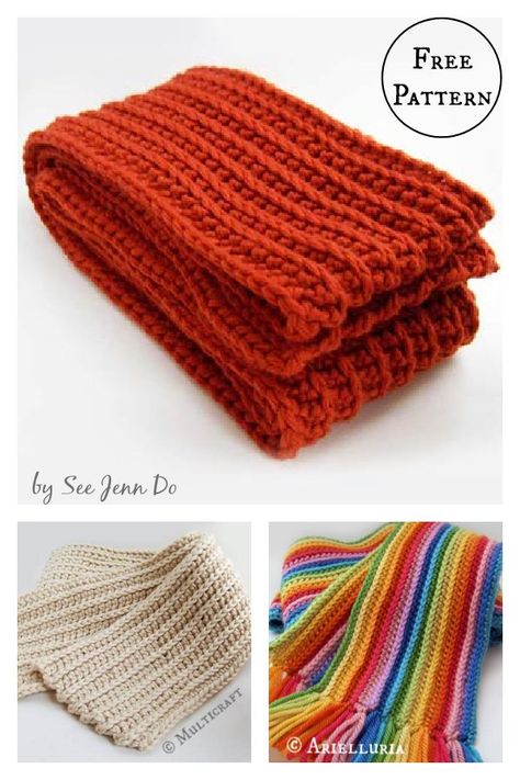 Crochet Ribbed Scarf Pattern Free, Crochet Ribbed Scarf, Ribbed Scarf, Crochet Scarf Pattern Free, Fall Decor Inspiration, Crochet Hat Free, Crochet Hats Free Pattern, Vintage Dress Patterns, Crochet Pumpkin