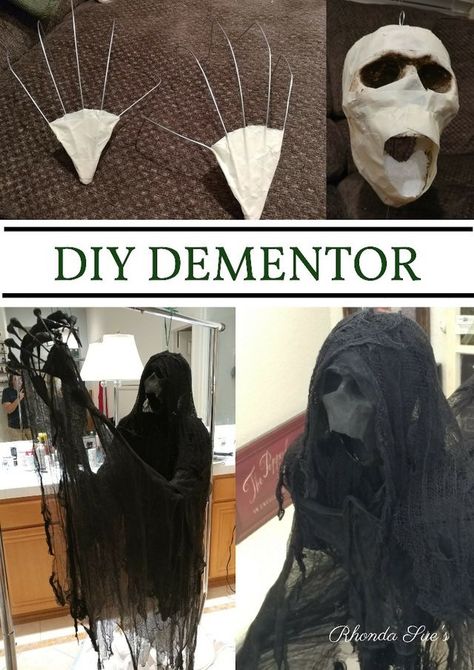 Dementor Diy, Diy Dementor, Dementor Costume, Harry Potter Dementors, Harry Potter Halloween Decorations, Buffet Halloween, Décoration Table Halloween, Harry Potter Christmas Decorations, Harry Potter Halloween Party