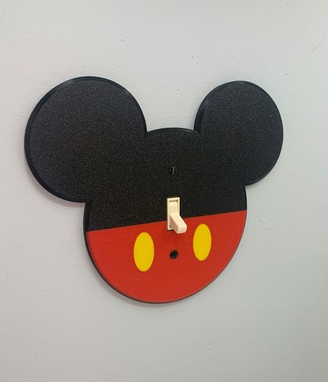 Mickey Mouse Head Light Switch Cover Disney Mickey Mouse Electrical Outlet Cover Toggle, Rocker, and Electric Outlet 26 Colors - Etsy Canada Electrical Outlet Covers, Mickey Mouse Head, Switch Socket, Light Switch Plate, Outlet Cover, Light Switch Cover, Toggle Switch, Light Switch Plates, Head Light