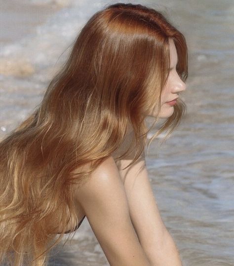 Blonde Princess Aesthetic, Strawberry Blonde Aesthetic, Blonde Princess, Ginger Models, Blonde Aesthetic, Dyed Red Hair, Hair Photography, Mermaid Dreams, Strawberry Blonde Hair